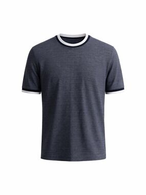 Ted Baker | 3 | Navy Tee with Contrast Trim
